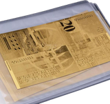 [HQ] Golden Replica Of Full Set Swiss Franc Golden Banknotes