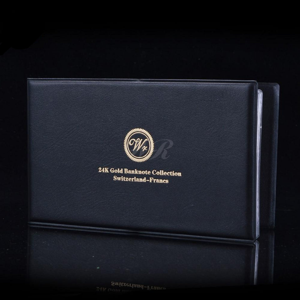 [HQ] Golden Replica Of Full Set Swiss Franc Golden Banknotes