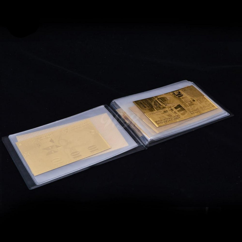 [HQ] Golden Replica Of Full Set Swiss Franc Golden Banknotes