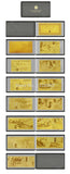 [HQ] Golden Replica Of Full Set Swiss Franc Golden Banknotes