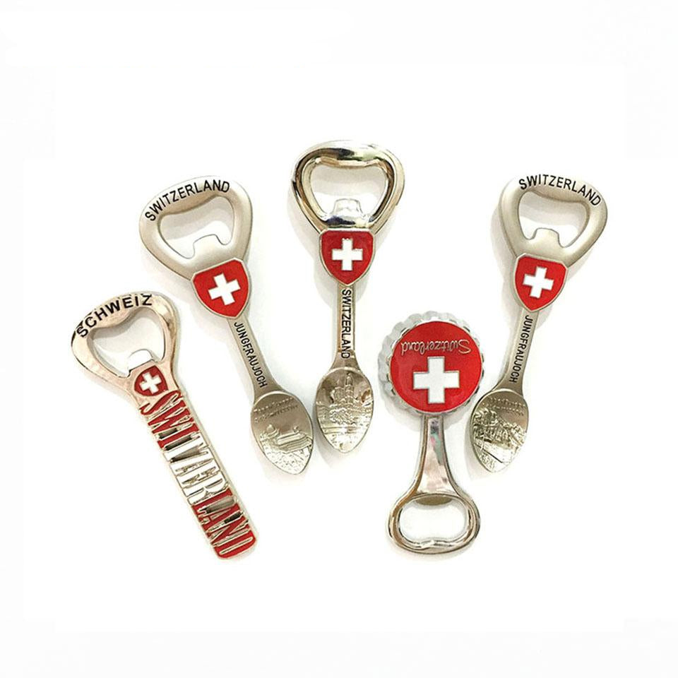 [HQ] Swiss Themed Metal Fridge Magnets&Bottle Opener