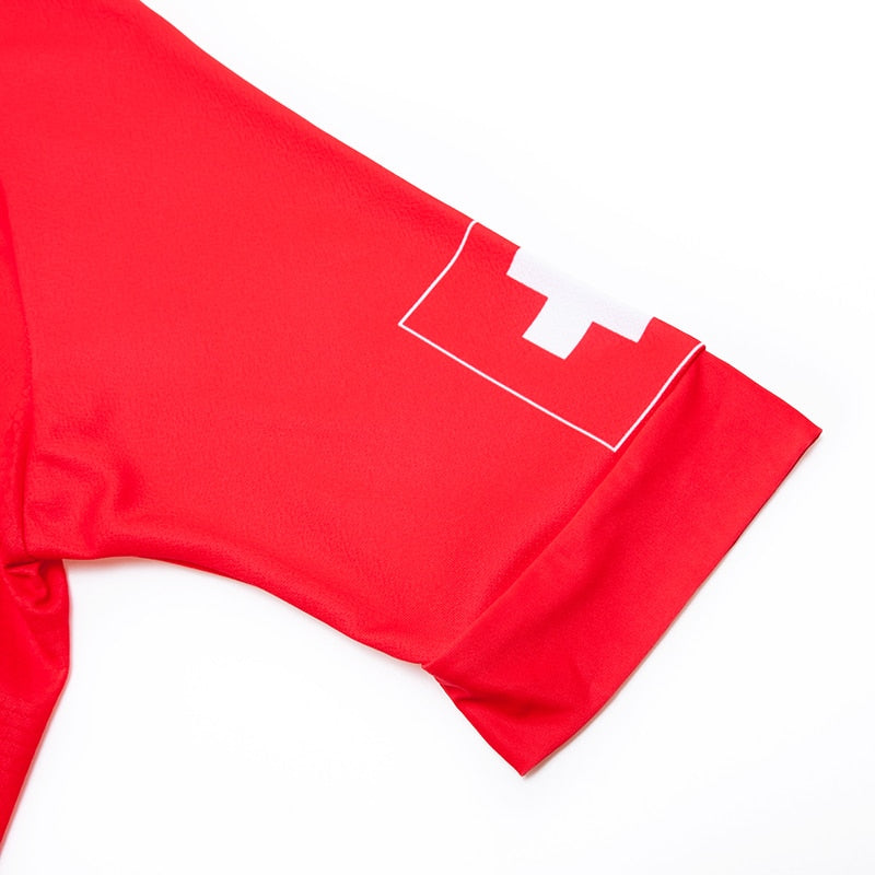 [HQ] Switzerland Cycling Jersey With Zipper and 4 pockets