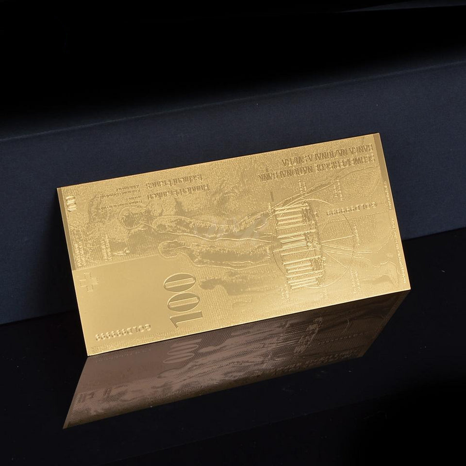 [HQ] Golden Replica Of 100 Swiss Franc Banknote