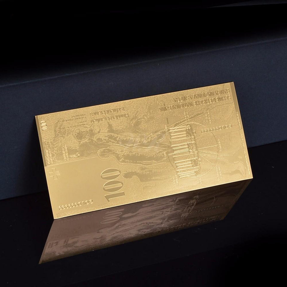 [HQ] Golden Replica Of 100 Swiss Franc Banknote